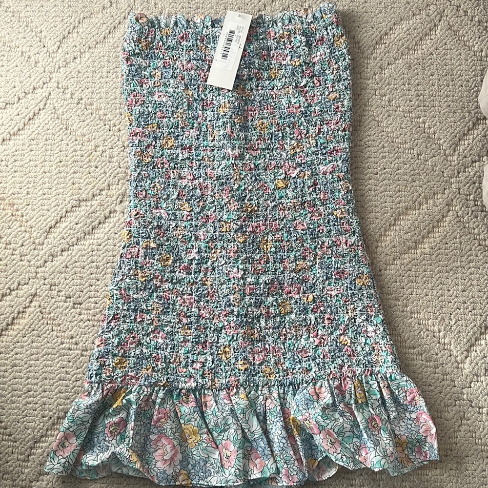 Petersyn Benson Smocked Mini Dress in Duchess Floral